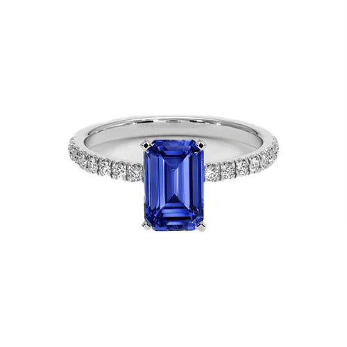 8 Karaat Blauwe Saffier Ring
