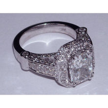 Afbeelding in Gallery-weergave laden, 8,51 karaat Diamanten verlovingsring band set stralend geslepen - harrychadent.nl
