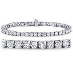 8,40 Karaat Rond Briljant Natuurlijke uit de aarde gewonnen Diamanten Tennisarmband