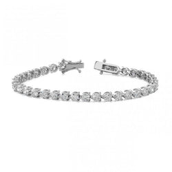 8.50 Karaat Sieraden Prong Gezet Rond Natuurlijk uit de a aarde gewonnen Diamanten Tennisarmband
