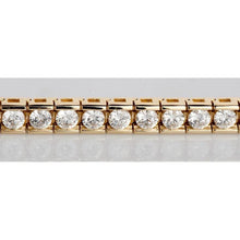 Afbeelding in Gallery-weergave laden, 8.80 karaat ronde diamanten tennisarmband kanaalset goud - harrychadent.nl
