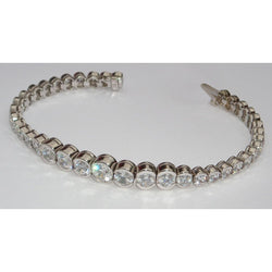 8.80 Karaat Natuurlijk Diamanten Tennisarmband Vs Geleidelijke Lunette