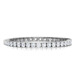 8 kt Ronde Briljante Echt Diamanten Tennisarmband Massief Goud 14K