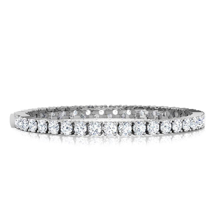 8 kt Ronde Briljante Echt Diamanten Tennisarmband Massief Goud 14K - harrychadent.nl