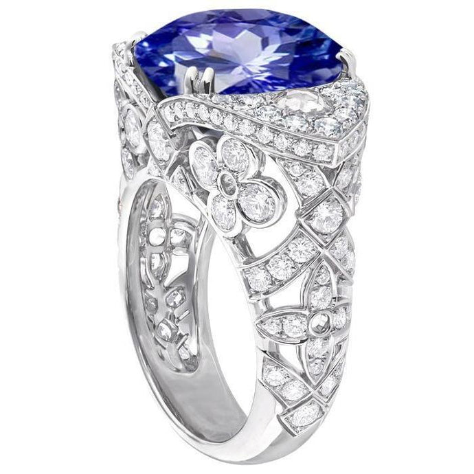 9 Karaat Saffier Ring