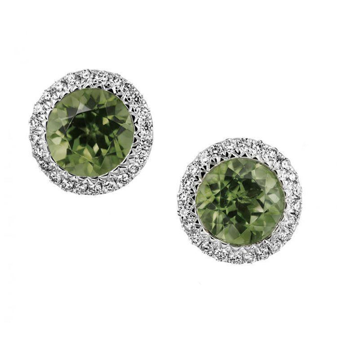9.50 ct groene toermalijn diamanten dames oorbel gouden sieraden - harrychadent.nl