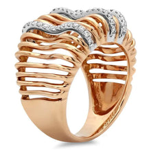 Afbeelding in Gallery-weergave laden, Aangepaste sieraden 1 karaat diamanten fancy ring tweekleurig goud
