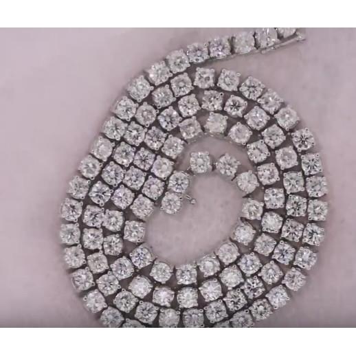Aangepaste sieraden Diamond Mens tennis ketting 32 inch