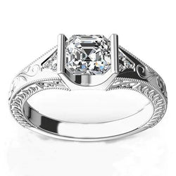 Aangepaste sieraden antieke stijl Diamond Anniversary Ring