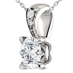 Adelaarsklauwen natuurlijke diamanten hanger ketting 14K witgoud