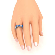 Afbeelding in Gallery-weergave laden, Saffier Diamant Band-sieraden voor dames
