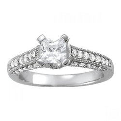 Antieke stijl 1,25 Cts. Diamanten verlovingsring massief goud 14K