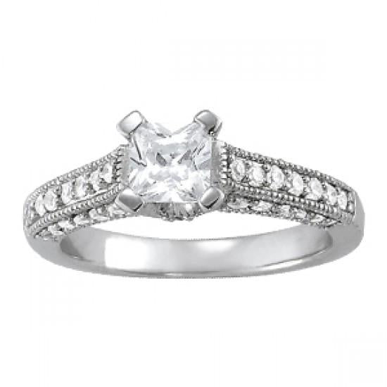Antieke stijl 1,25 Cts. Diamanten verlovingsring massief goud 14K - harrychadent.nl