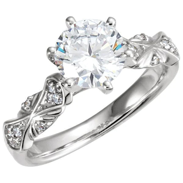 Antieke stijl Diamanten jubileumring 1,75 karaat witgoud 14K