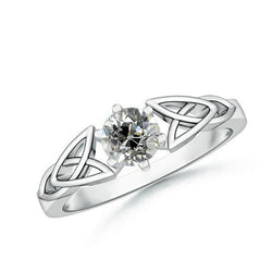Antieke stijl Solitaire diamanten oude geslepen ring 1,50 karaat witgoud