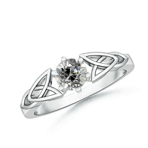 Antieke stijl Solitaire diamanten oude geslepen ring 1,50 karaat witgoud - harrychadent.nl