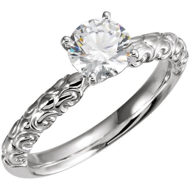 Antieke stijl Solitaire verlovingsring 1,50 karaat - harrychadent.nl