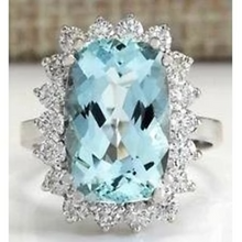 Afbeelding in Gallery-weergave laden, Aquamarijn Cocktail Ring
