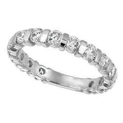 Bar instelling 1.80 karaat ronde diamanten jubileum band sieraden