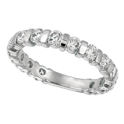 Bar instelling 1.80 karaat ronde diamanten jubileum band sieraden - harrychadent.nl