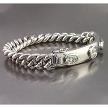 Afbeelding in Gallery-weergave laden, Bar Armband 4,50 Karaat Ovale, Ronde &amp; Marquise Echt Diamanten Herenarmband
