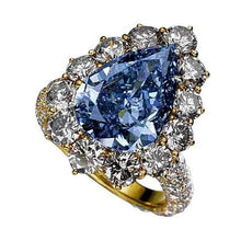 Afbeelding in Gallery-weergave laden, Blauwe Diamanten Cocktailring
