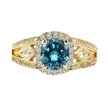 Afbeelding in Gallery-weergave laden, Blauwe Diamanten Cocktailring
