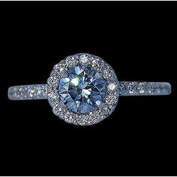 Blauwe Diamanten Ring