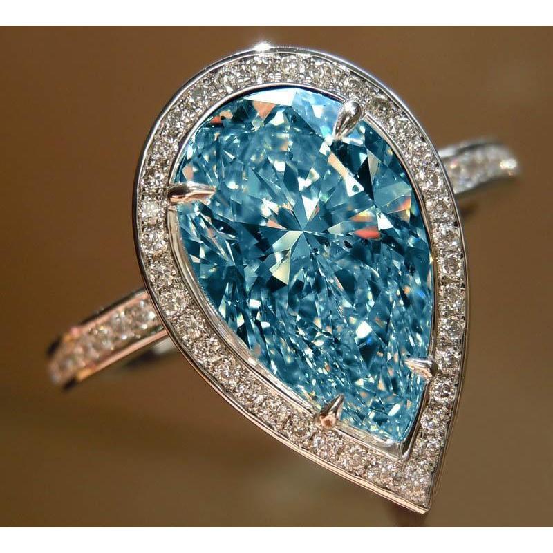 Blauwe Diamanten Verlovingsring