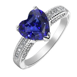 Blauwe Saffier Ceylon Sri Lanka Ring