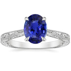 Blauwe Saffier Kleur Ring