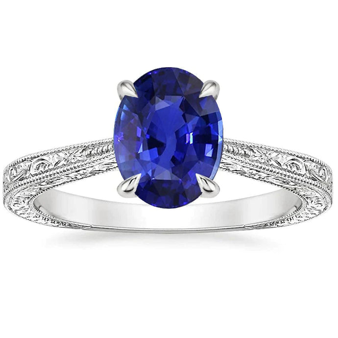 Blauwe Saffier Kleur Ring