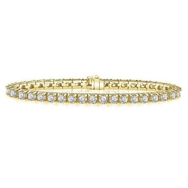 Briljant geslepen 12.80 ct. Prong set diamanten armband YG 14K - harrychadent.nl