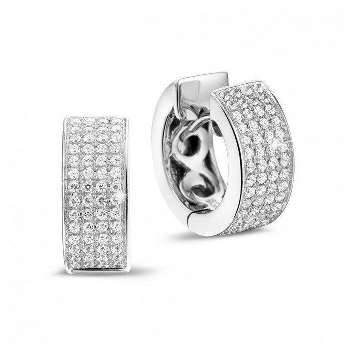 Briljant geslepen diamanten damesoorringen van 4,50 ct witgoud 14k - harrychadent.nl