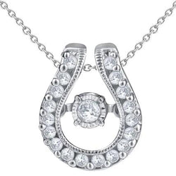Briljant Gevormde Echt Diamanten Hanger Ketting 2,30 Karaat Witgoud 14K