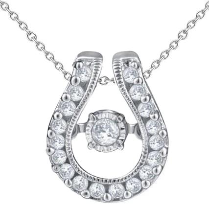 Briljant Gevormde Echt Diamanten Hanger Ketting 2,30 Karaat Witgoud 14K
