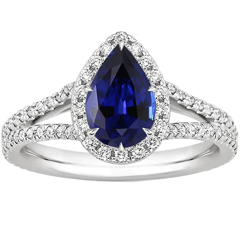 Ceylon Blauwe Saffier Ring