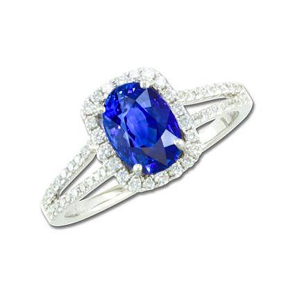 Ceylon Sapphire 3.25 Karaat Jubileumring Wit Goud 14K - harrychadent.nl