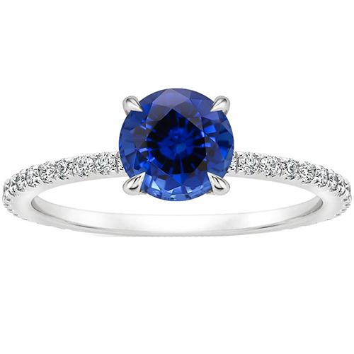 Ceylon Sapphire Verlovingsring Met Accenten 2,50 Karaat Goud 14K - harrychadent.nl