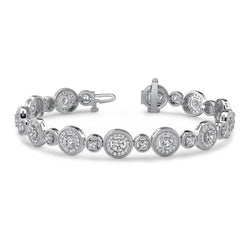 Cirkel diamanten armband witgouden sieraden rond 11.50 Ct