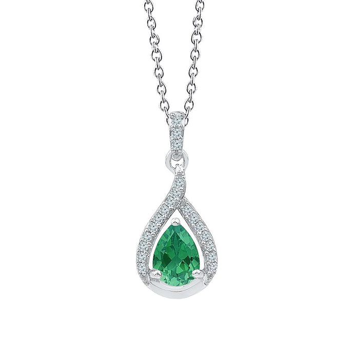 Colombiaanse groene smaragd diamanten edelsteen hanger ketting 4,60 Ct - harrychadent.nl