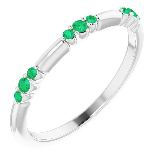 Colombiaanse groene smaragden 0,60 karaats band dames sieraden - harrychadent.nl