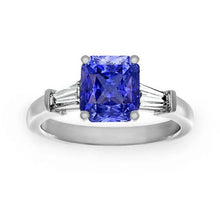 Afbeelding in Gallery-weergave laden, echte baguette diamant 2.50karaat ring vooraanzicht
