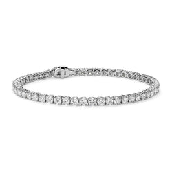 Dames 5,72 karaat ronde geslepen diamanten tennisarmband 14K witgoud