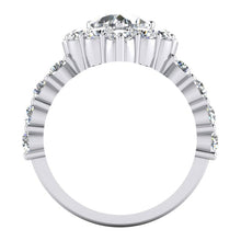 Afbeelding in Gallery-weergave laden, Dames Hart Diamanten Halo Ontwerper Ring
