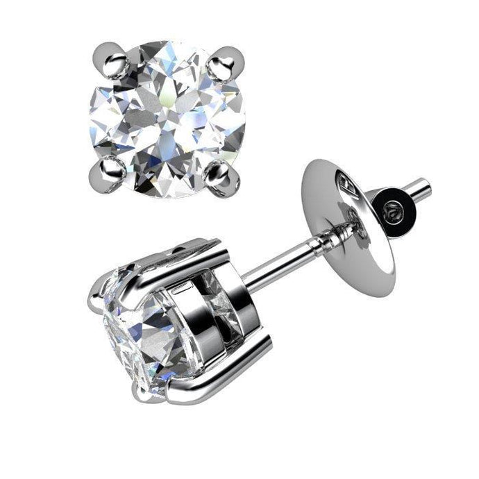 Dames Oorknopjes 2.30 Ct Prong Set Round Cut Diamond - harrychadent.nl