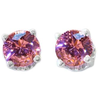 Dames Oorknopjes Rond Geslepen 4 Karaat Saffier Wit Goud 14K - harrychadent.nl