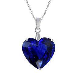 Dames Solitaire Hanger Hart Edelsteen Met Ketting Sieraden 4 Karaat