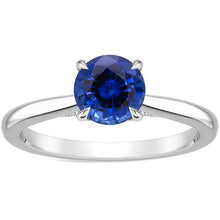 Afbeelding in Gallery-weergave laden, Dames Solitaire Ring Echte Blauwe Saffier 2 Karaats Klauw Prong Set - harrychadent.nl
