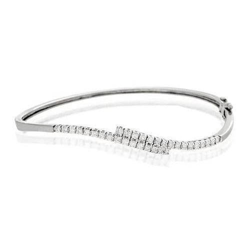 Dames armband 1,60 karaat ronde geslepen diamanten wit goud 14K - harrychadent.nl
